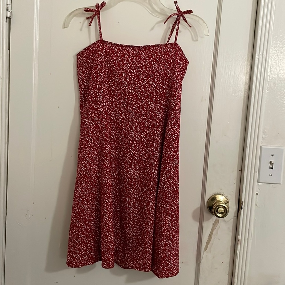 SHEIN Girls Plants Print Cami Dress